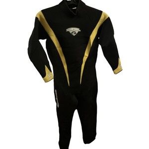 Henderson Aqua Silk H2 Titanium 3mm Full Body Wetsuit Black/Yellow Women’s Sz 12